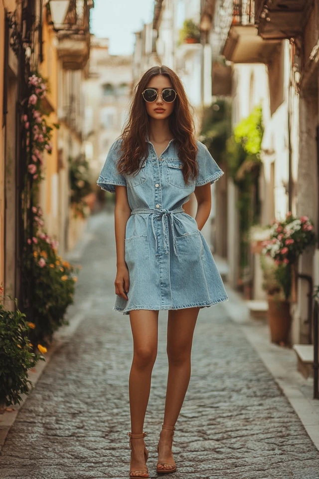 Light Denim Dresses for Breezy Spring Outings