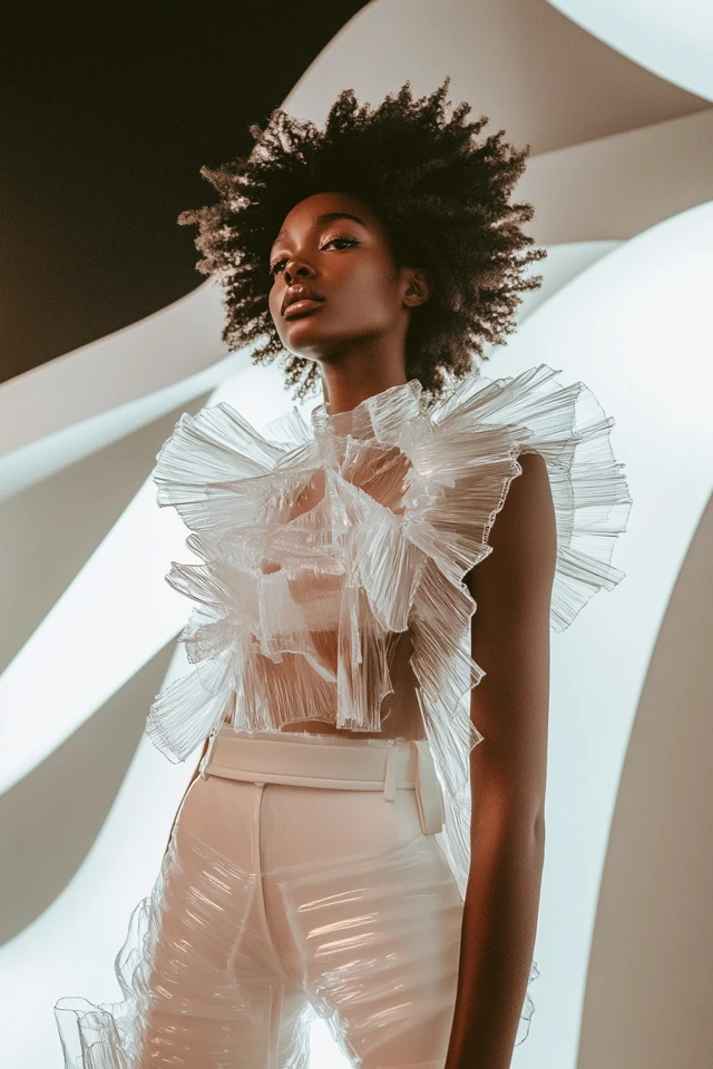 Styling Transparent Jewelry for Futuristic Fashion