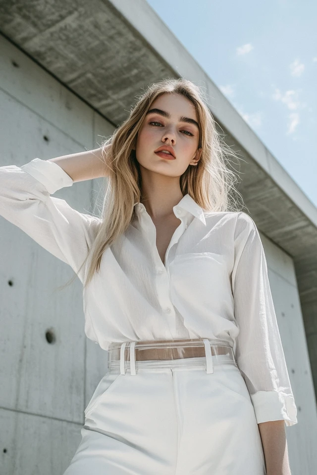 Styling Transparent Belts for High-Fashion Looks