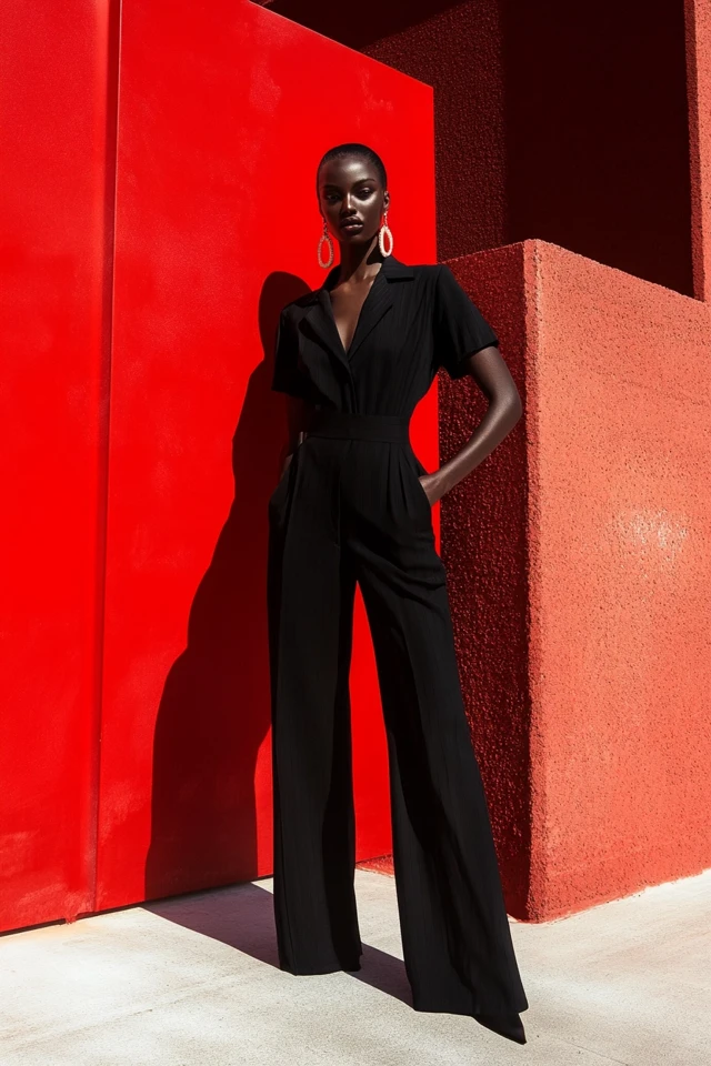 Styling Accessories with High-Contrast Outfits