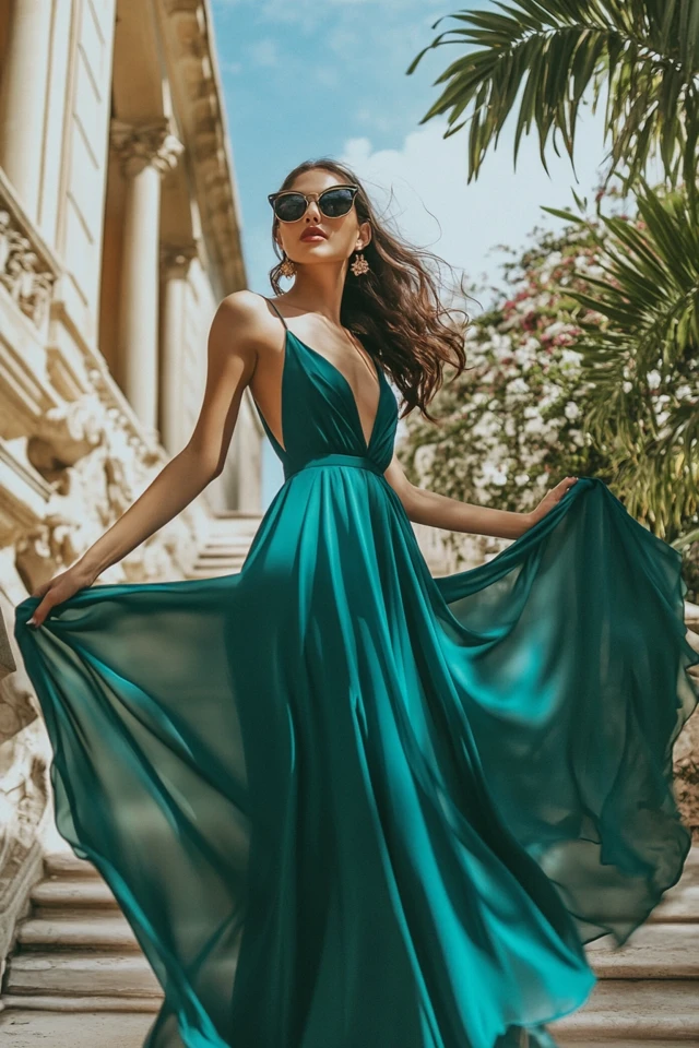 The Best Teal and Champagne Pairings for Wedding Guest Looks