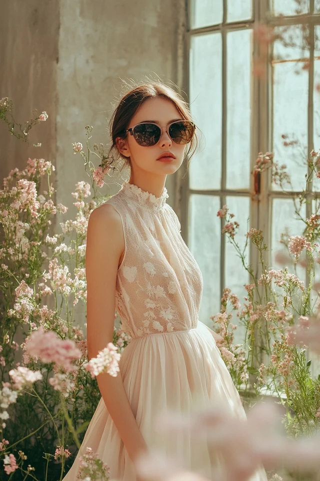 Elegant Ivory and Blush Combinations for Daytime Dresses