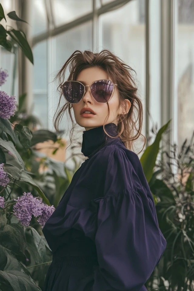 Deep Navy and Lavender for Soft, Sophisticated Layers