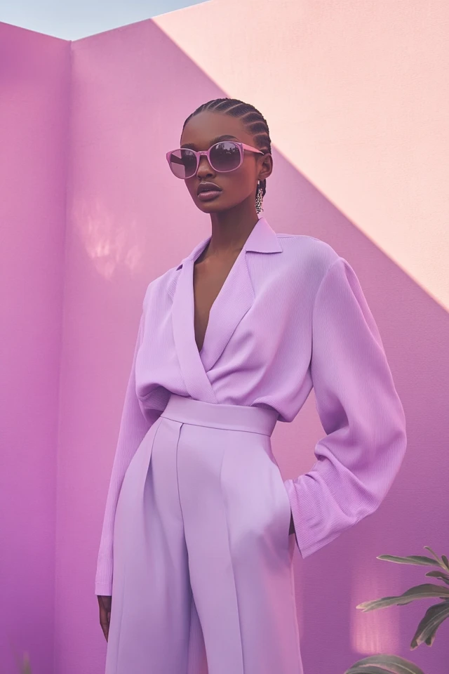 Combining Dusty Lavender and Blush in Minimalist Outfits