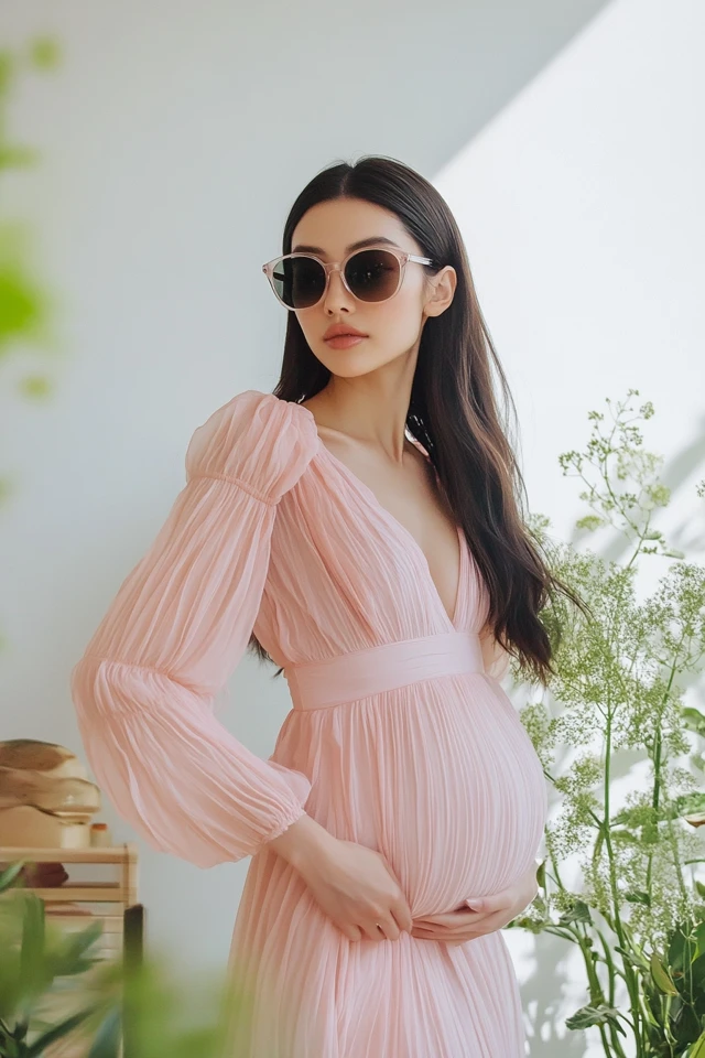Sophisticated Baby Shower Dresses with Pastel Hues: Elegant, Timeless, and Perfectly Festive