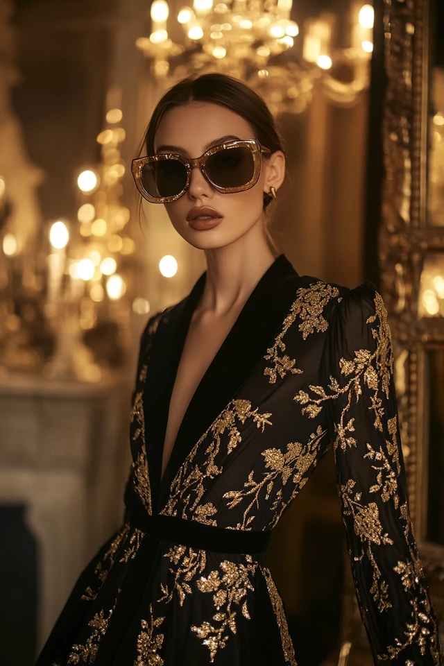 Chic Black-and-Gold Dresses for Luxury Holiday Events: Timeless Elegance Meets Festive Glamour