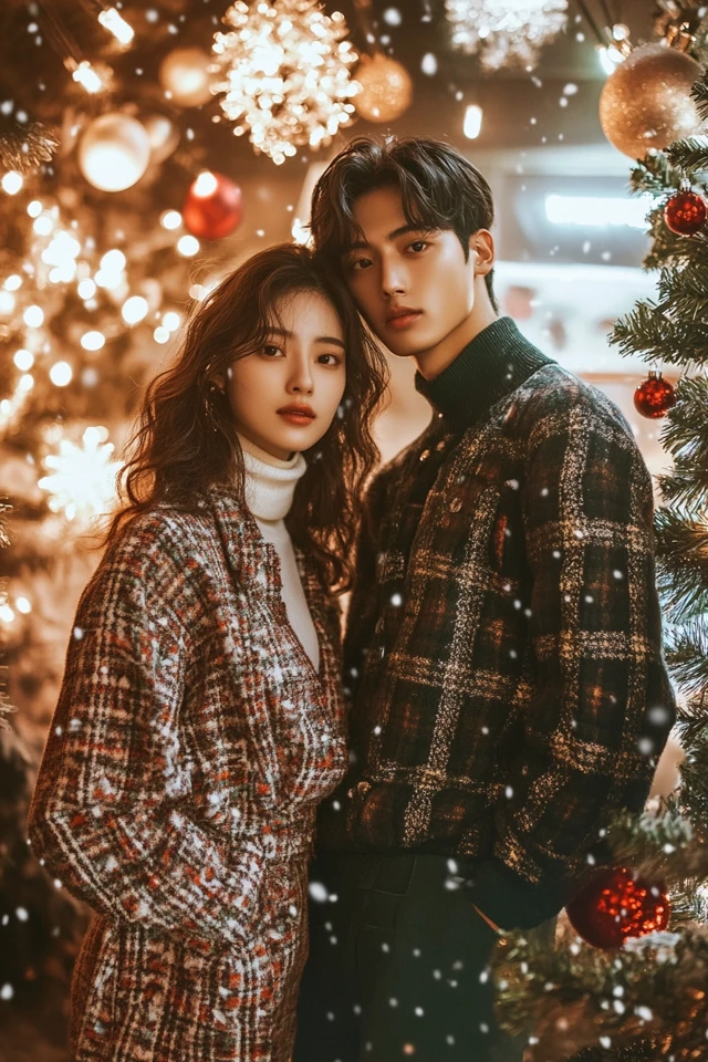 Matching Couples’ Attire for Festive Photoshoots: Creating Coordinated and Timeless Looks