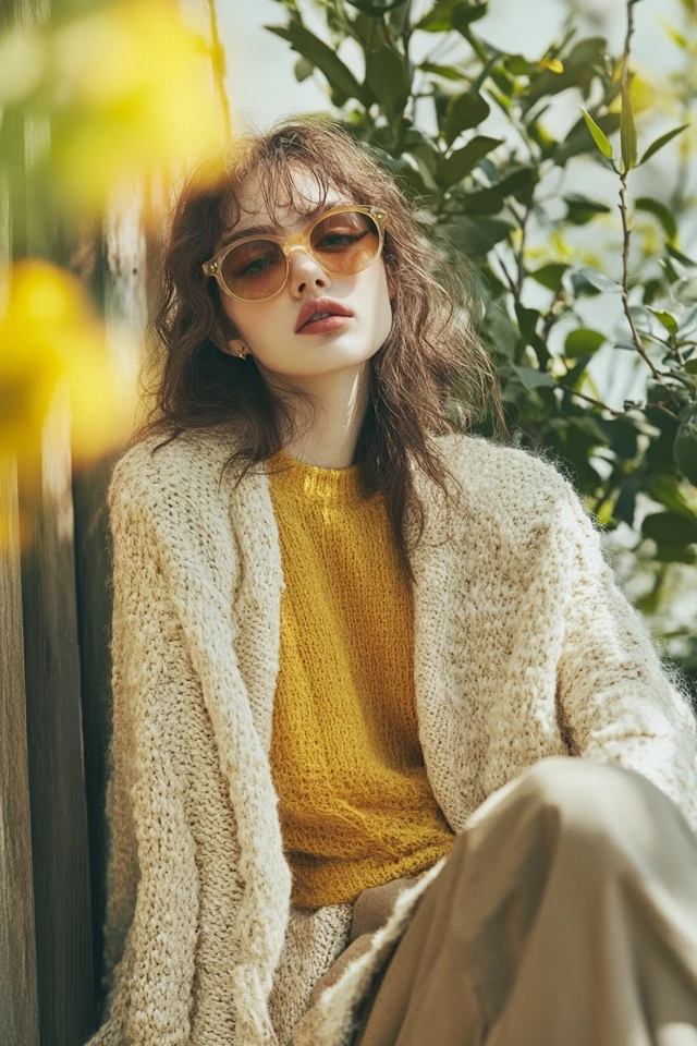 Soft Yellow and Cool Taupe in Sophisticated Layers: A Subtle and Elegant Pairing - photo 4