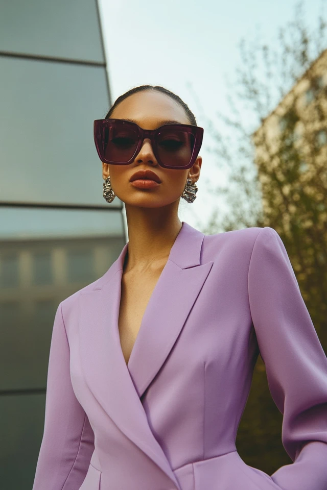 Dusty Lavender and Plum Layers for Statement Jackets: A Bold Yet Elegant Pairing - photo 5