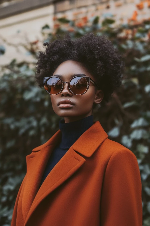 The Best Rust and Navy for Trendy Outerwear: A Striking and Modern Pairing - photo 5