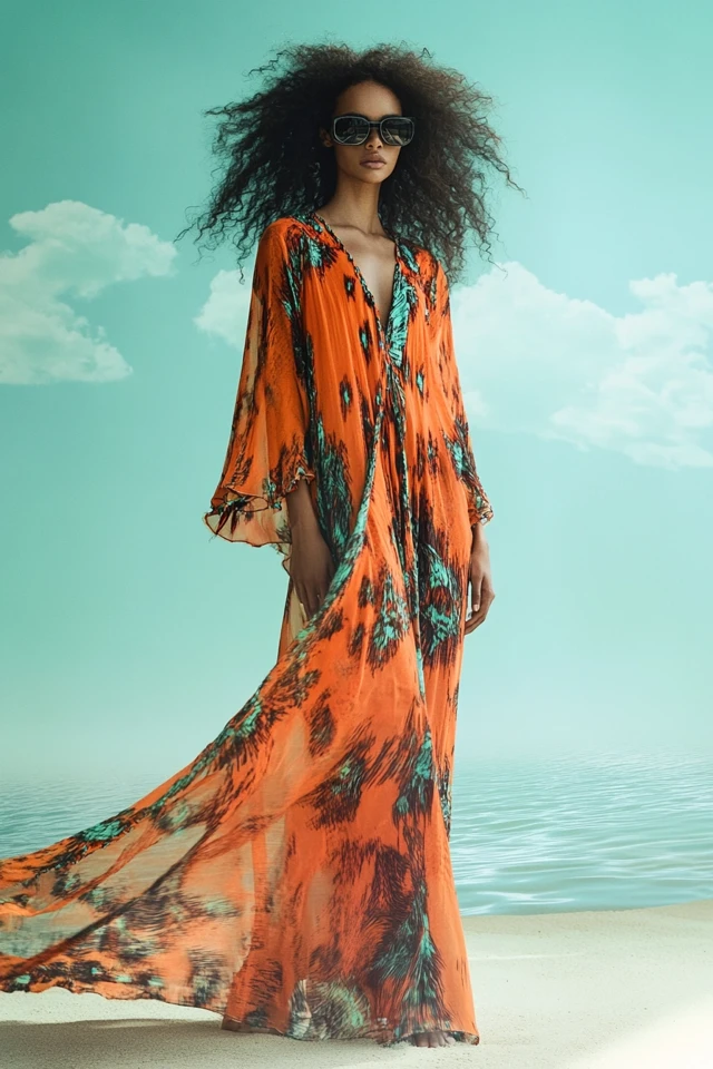 Breezy Kaftan Dresses for Resort Wear Glam: Effortlessly Chic, Comfortable, and Perfectly Luxurious - photo 5