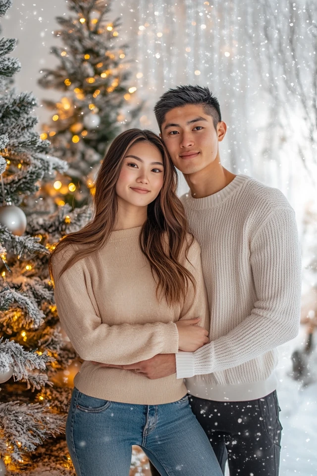 Matching Couples’ Attire for Festive Photoshoots: Creating Coordinated and Timeless Looks - photo 5