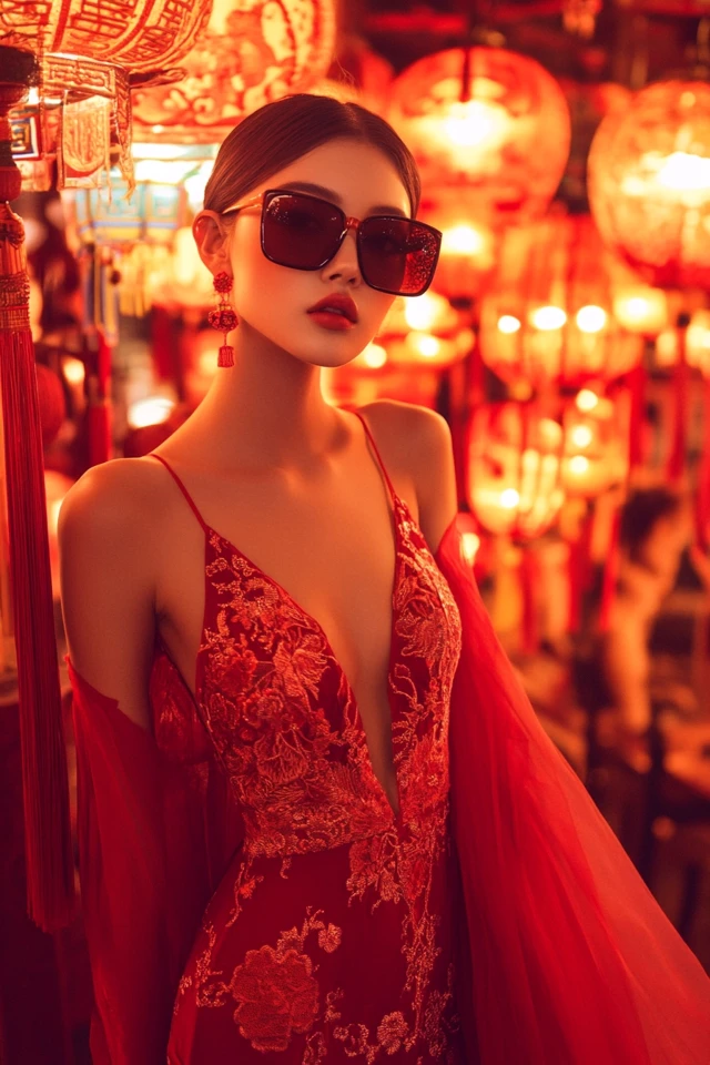 Vibrant Red Dresses for Lunar New Year Celebrations: A Bold and Auspicious Choice - photo 5