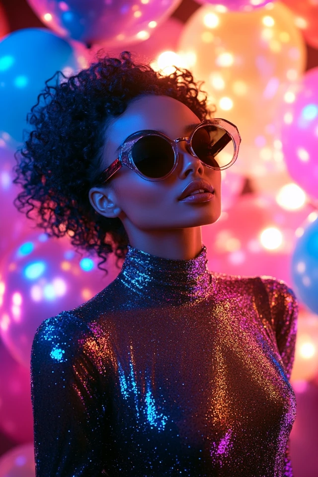 Glitter-Coated Dresses for Birthday Photo Shoots: Sparkling Style to Capture Your Special Day - photo 5