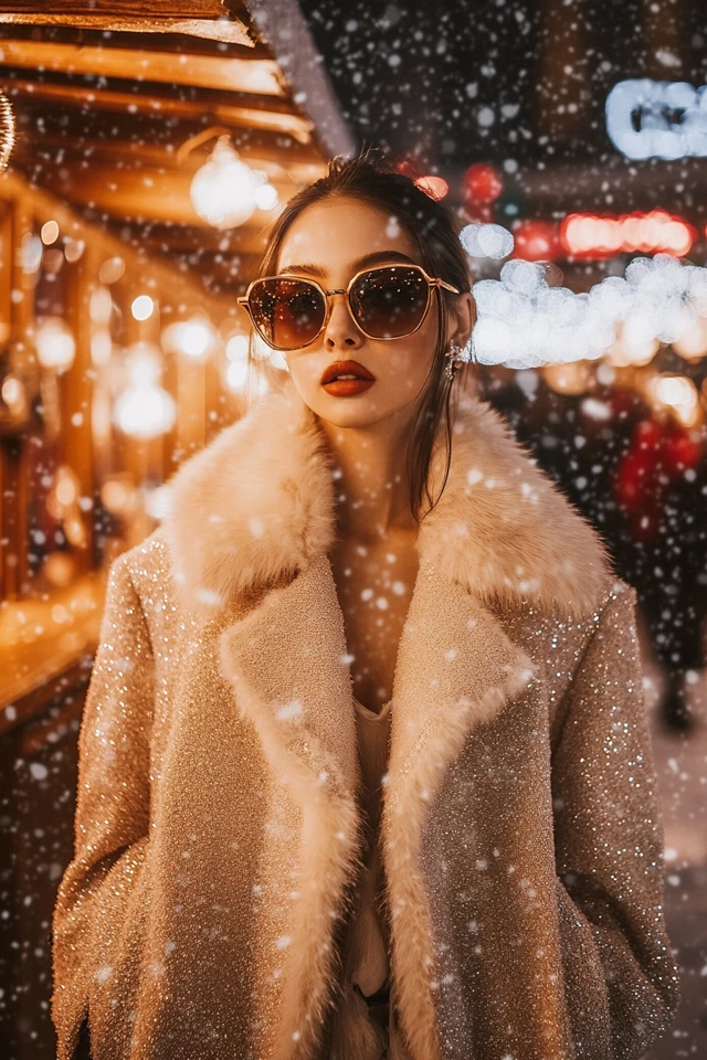 Faux Fur and Sequins Together for Bold Holiday Coats: The Perfect Blend of Glamour and Warmth - photo 5