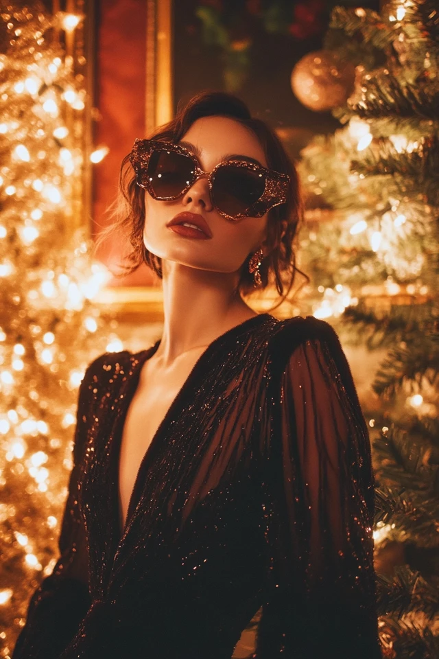Sheer Panels and Velvet for Unique Holiday Dresses: The Perfect Blend of Drama and Elegance - photo 5