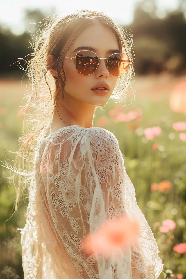 Combining Chiffon and Crochet for Romantic Summer Outfits - photo 4