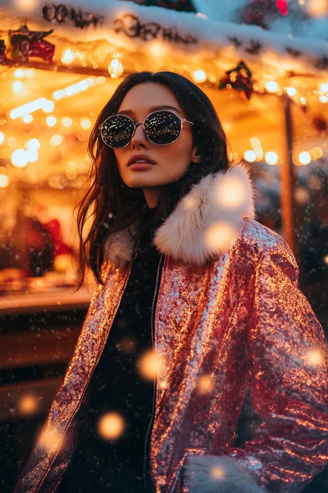 Satin and Faux Fur Together for Luxe Holiday Jackets: Elevate Your Winter Wardrobe - photo 5