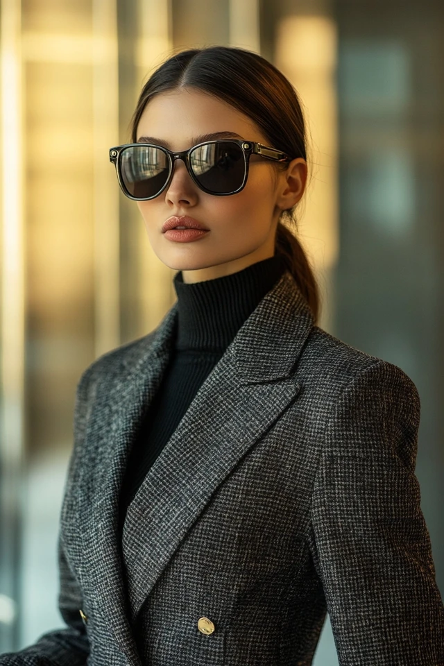 Mixing Leather and Tweed for Structured Workwear: Power Dressing with a Modern Edge - photo 5