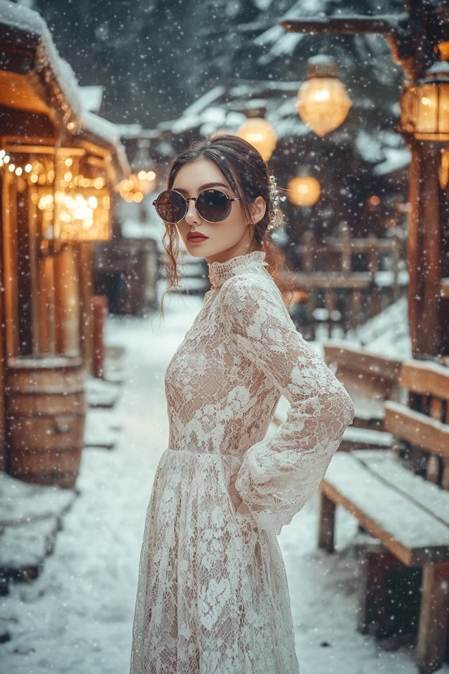 Lace and Wool for Warm Winter Dresses - photo 5