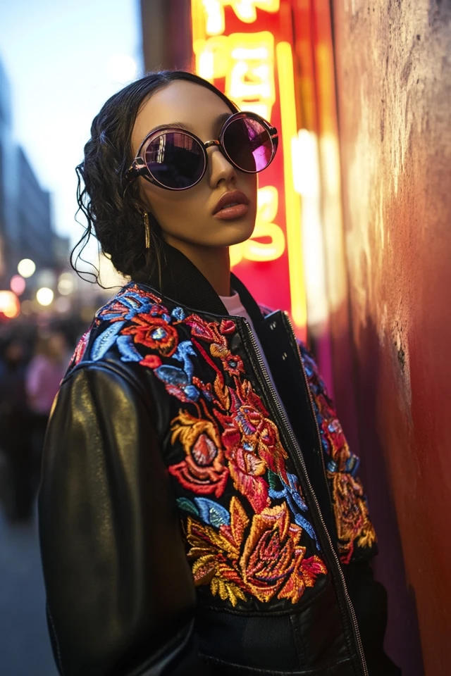 Leather and Embroidery for Statement Jackets - photo 5