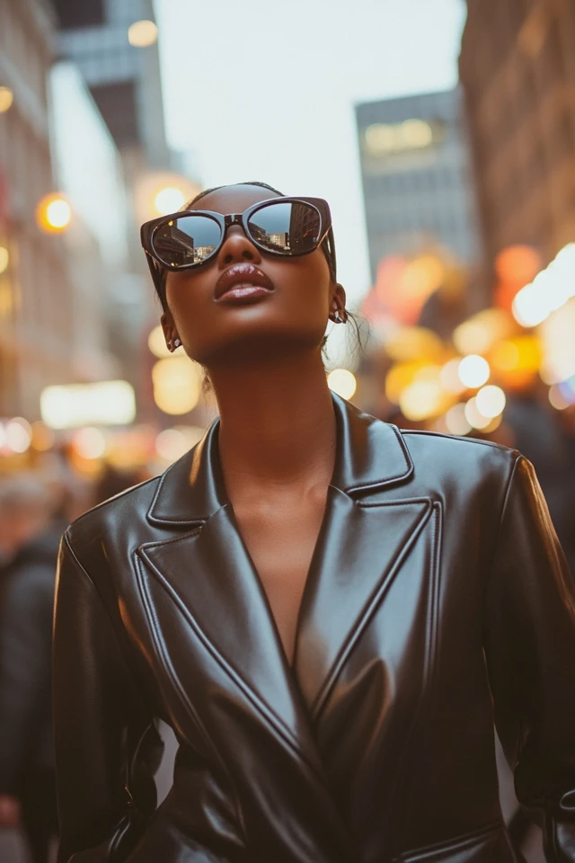 Faux Leather Blazers for Fall Power Looks - photo 5