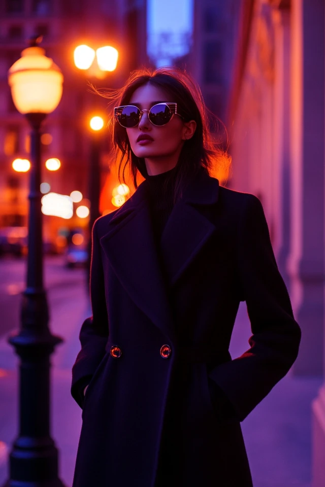 Luxe Wool Coats in Jewel Tones for Fall Evening Wear - photo 5