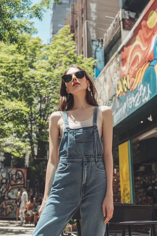 Relaxed Denim Overalls for Summer Street Style - photo 5