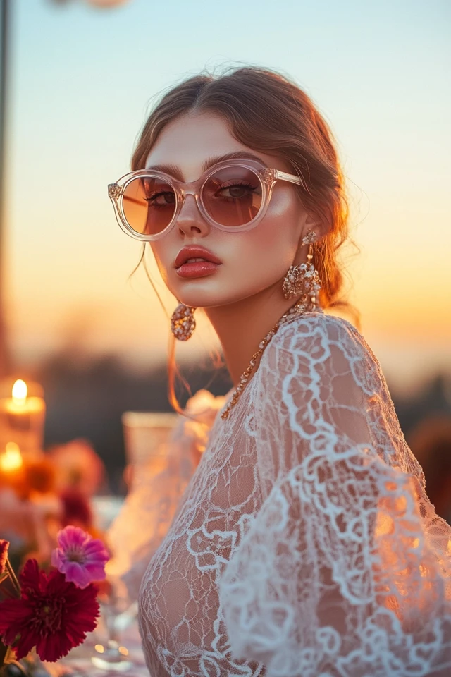 Sheer Tops with Statement Accessories for Spring Dinners - photo 5