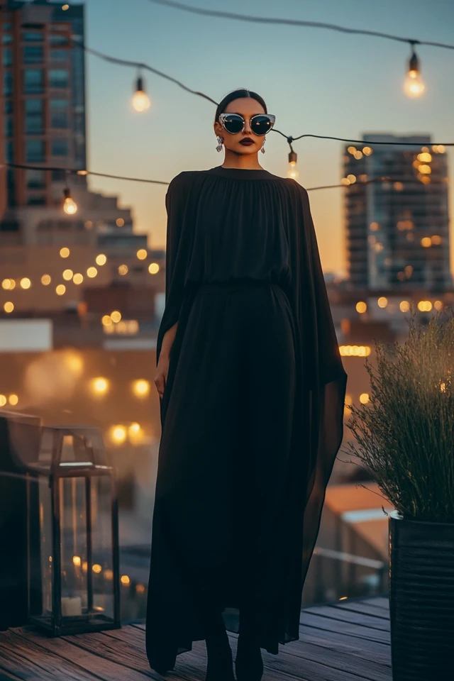Draped Cape Dresses for Evening Elegance - photo 4