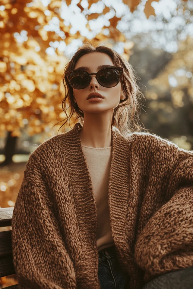 Oversized Cardigans with Sculpted Sleeves - photo 5