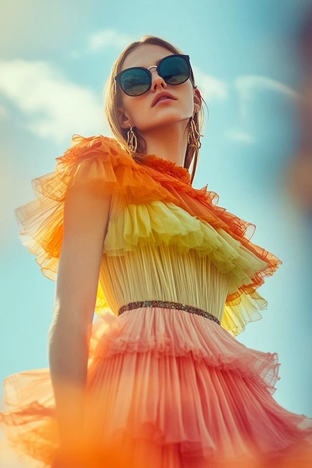 Tiered Maxi Skirts with High-Waist Fits - photo 5