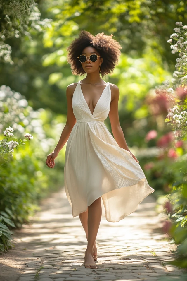 Wrap Midi Dresses with Flowing Skirts - photo 5