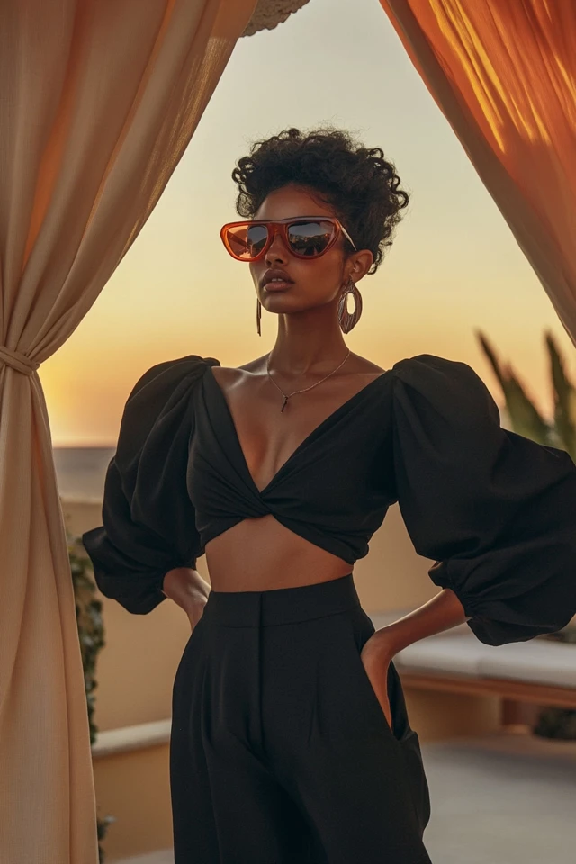 Fitted Wrap Tops with Statement Sleeves: The Perfect Blend of Elegance and Drama - photo 5