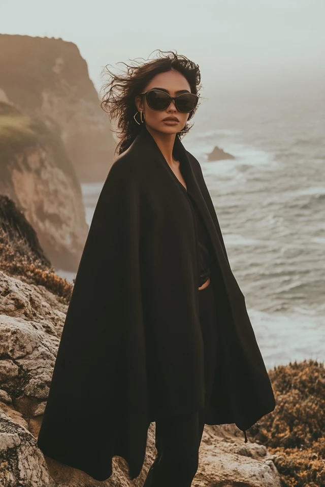 Oversized Ponchos with Sculptural Shapes: The Art of Effortless Elegance - photo 5