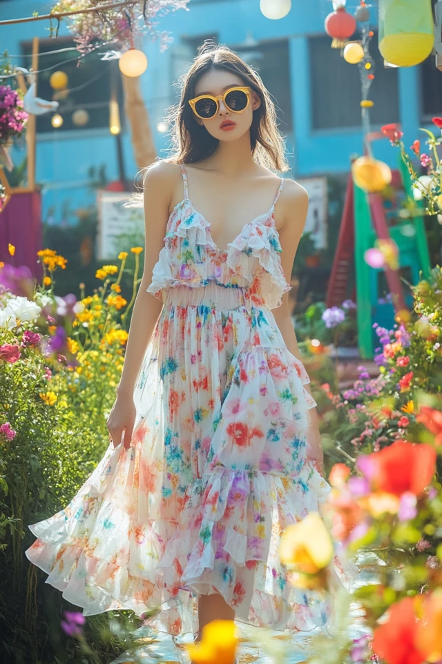 Playful Garden Party Dresses with Ruffle Accents: Romantic Style for Outdoor Elegance - photo 5