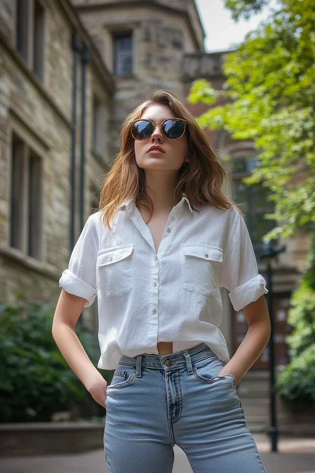 Casual Campus Styles with Oversized Button-Downs: Effortless Comfort Meets Academic Chic - photo 5