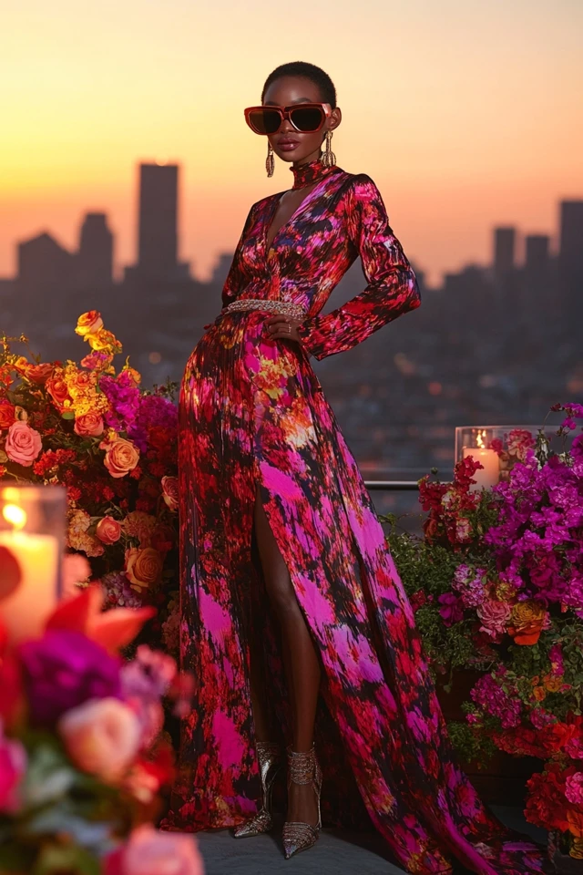 Bold Anniversary Trip Dresses with Jewel-Toned Hues: Celebrate in Vibrant Elegance - photo 5