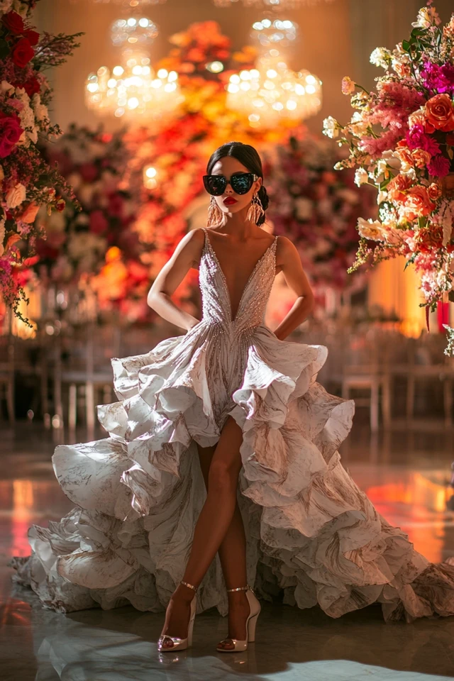 Bold Wedding Reception Gowns with Sculpted Designs: Make a Statement on Your Big Day - photo 5