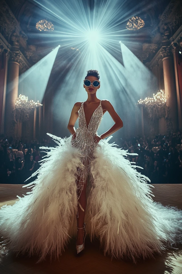Glamorous Dance Competition Dresses with Feathers: Dazzling Looks for Show-Stopping Performances - photo 5