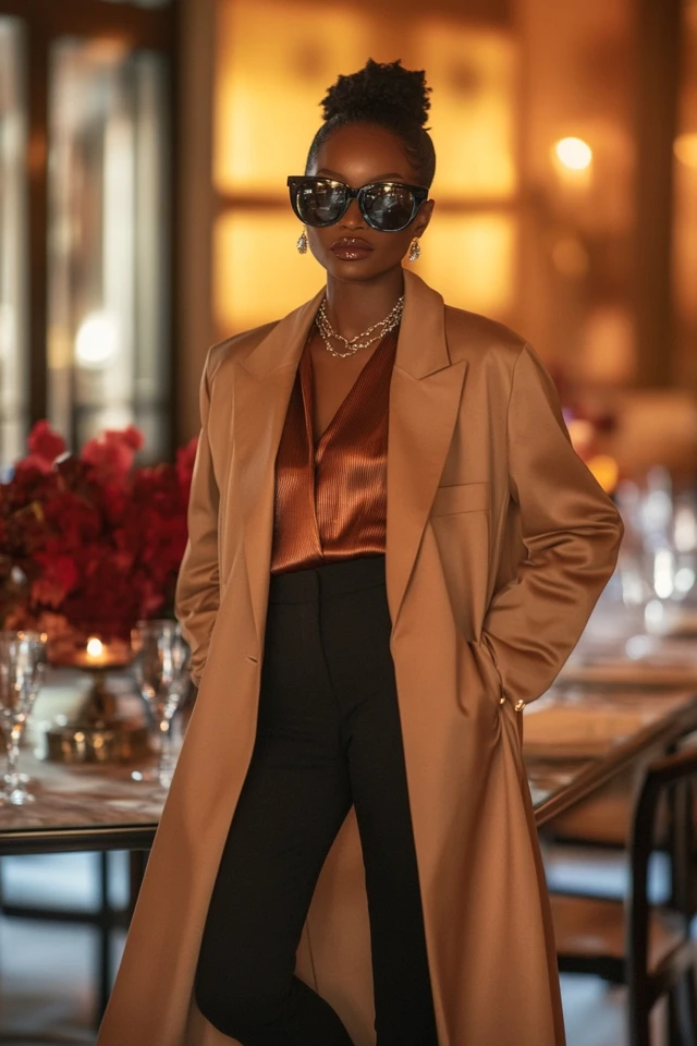 Sophisticated Family Dinner Attire with Polished Coats: Elegance Meets Comfort for Memorable Gatherings - photo 5
