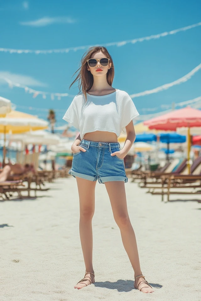 Comfortable Denim Shorts for Summer Wear - photo 5