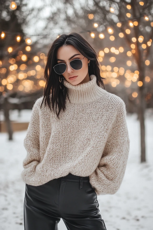 Easy Turtleneck Sweaters for Winter Styling - photo 5