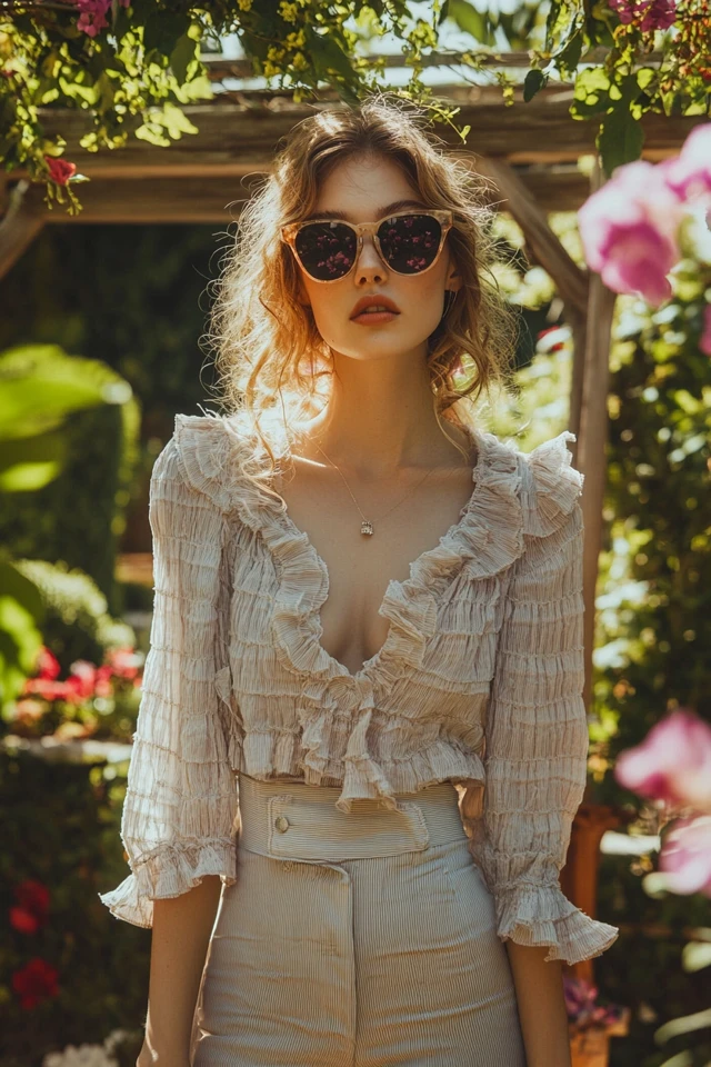 Easy Ruffle Blouses for Romantic Looks - photo 5
