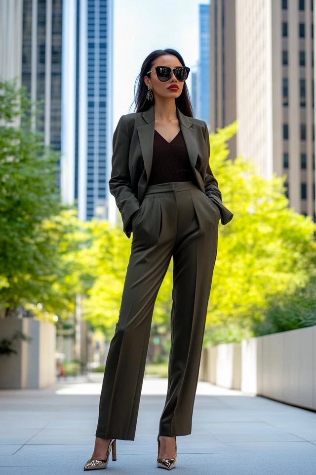 High-Rise Tailored Trousers for Sleek Outfits - photo 5