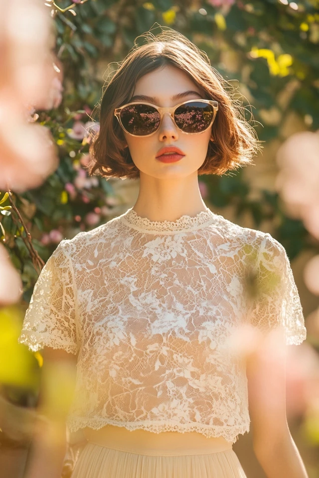 Neutral Lace Tops for Romantic Looks - photo 5
