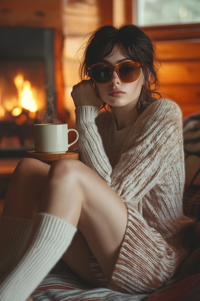 Cozy Knit Socks for Extra Warmth Indoors - photo 5