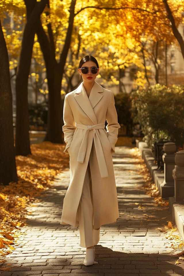 Neutral Wrap Coats for Cool Transitional Days - photo 5