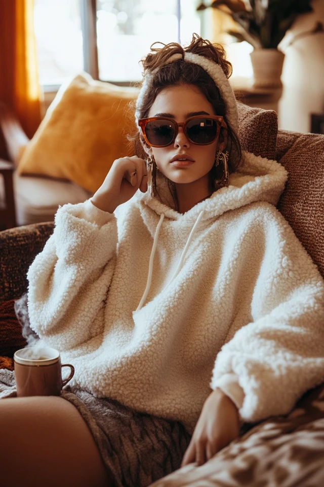 Cozy Sherpa Hoodies for Indoor Winter Comfort - photo 5