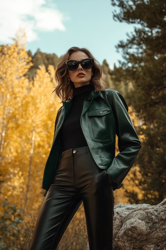 Fitted Leather Pants for Dry, Crisp Weather: Edgy, Sleek, and Perfectly Seasonal - photo 6